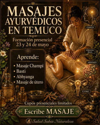 Formación Ayurvédicos Temuco Presencial