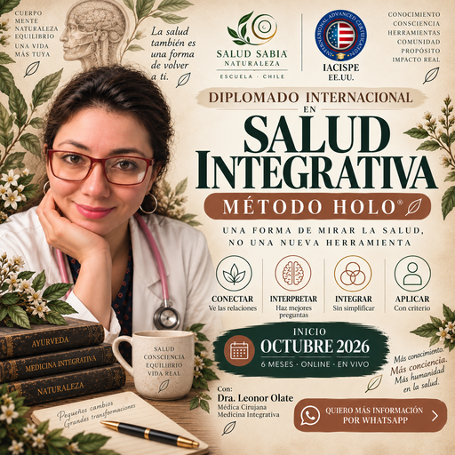 DIPLOMADO INTERNACIONAL EN SALUD INTEGRATIVA DOBLE CERTIFICACION INTERNACIONAL