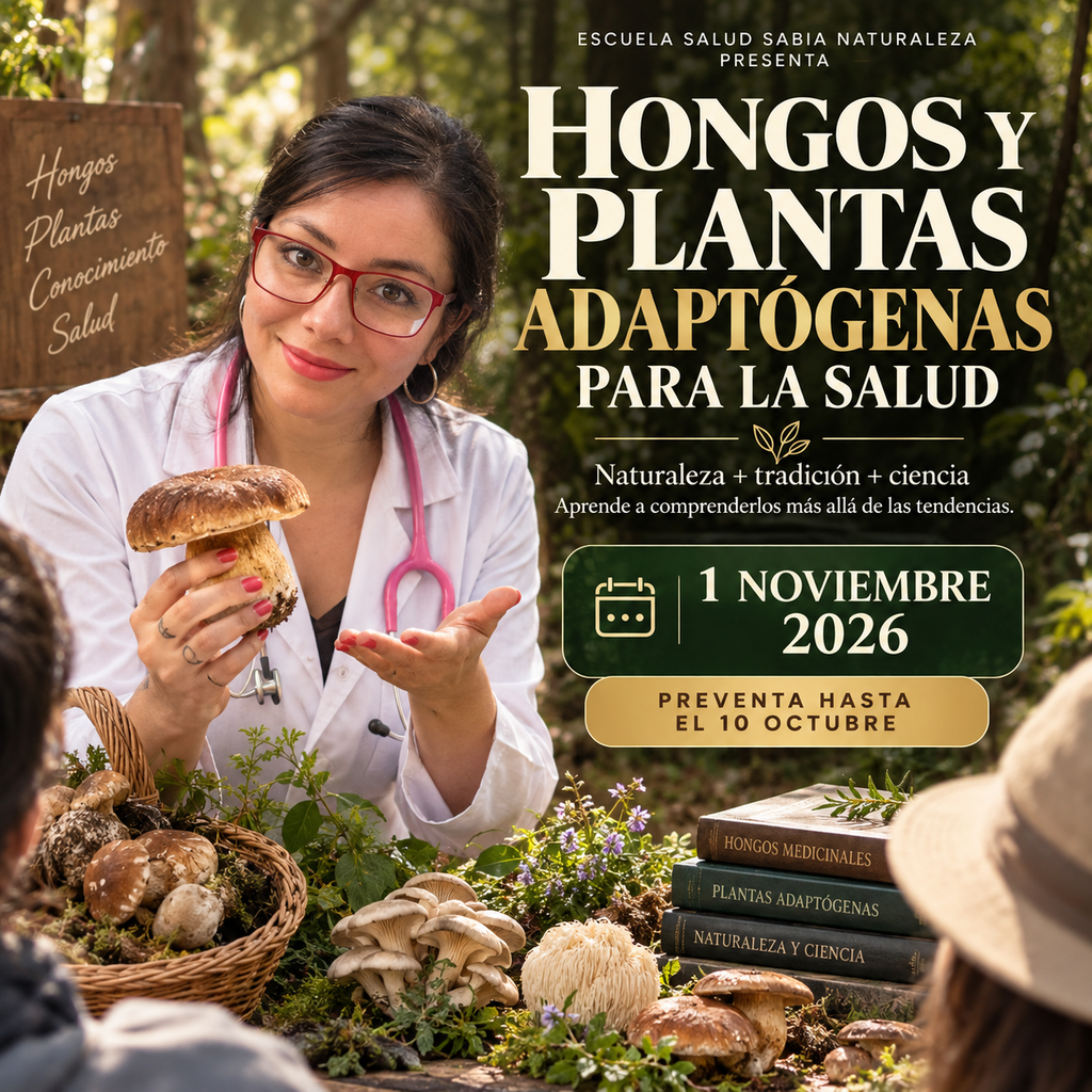 HONGOS Y PLANTAS ADAPTÓGENAS PARA LA SALUD