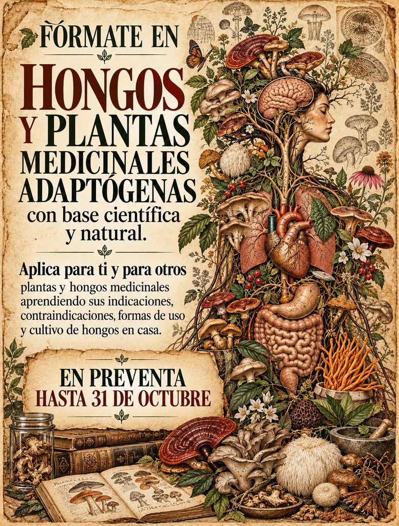 HONGOS Y PLANTAS ADAPTÓGENAS PARA LA SALUD